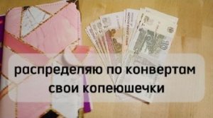 Распределение по конвертам. Пока это крохи, но не унываем