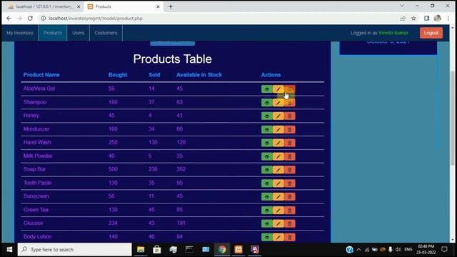?Inventory Management System Project in PHP | Free Source Code? | Tamil Explanation