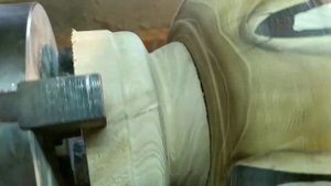 Woodturning.Чаша из дерева с эпоксидной смолой.