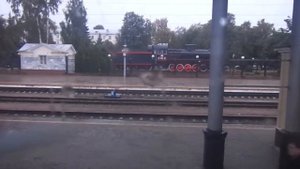 Вокзал Воронежа  из окна вагона. Графский поезд Воронеж- Рамонь