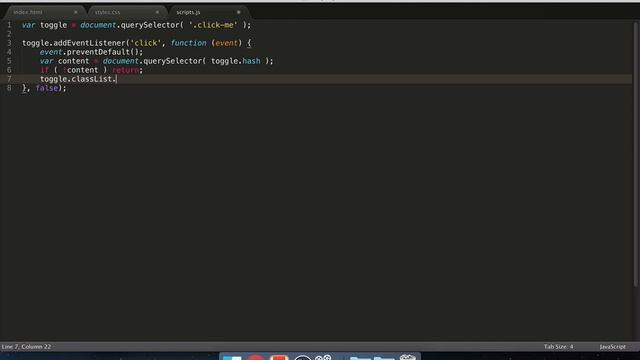 Ditching jQuery: A simple show-and-hide script with vanilla JavaScript смотреть онлайн