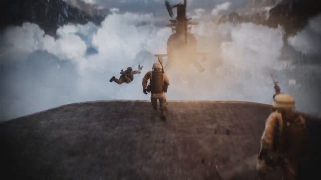 DAMAVAND PEAK - BASE JUMP.  slow motion BF3 battlefield 3 cut clip смотреть онлайн