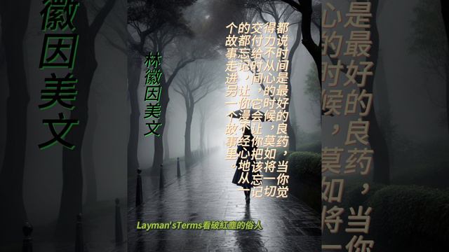 林徽因美文14    #禪語 #人生哲理 #心靈鷄湯