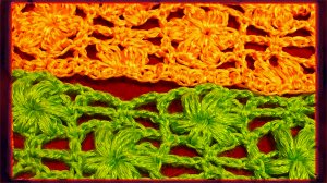 Вяжем по схеме цветы крючком. Цветочный узор по схеме вязания. Часть 2.