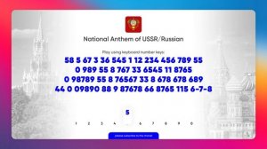 National Anthem of USSR / Гимн России on your keyboard