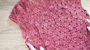 Жилет ажурный крючком/ МК крючком/ Жилет в стиле бохо