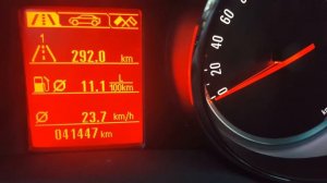 Opel Mokka - Мгновенный и средний расход на БК