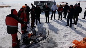 Ледовый лагерь Baikal-GVD 6 марта 2023 г. / Baikal-GVD Ice Camp 6 March 2023