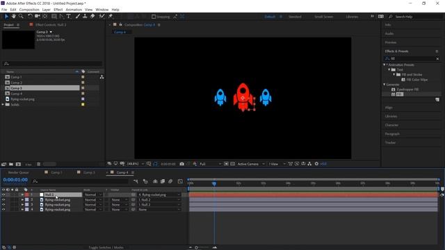 Базовый Курс Adobe After Effects. Parent to Null. Привязка слоёв к Null объекту. Урок №42.