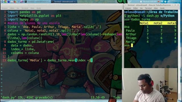 COMO calcular a MÉDIA de uma tabela no PYTHON com PANDAS ? смотреть онлайн