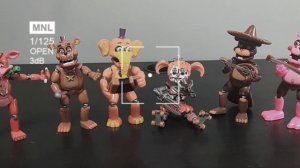 Подвижные фигурки 5 Ночей с Фредди / ФНАФ / FNAF / 5 Nights at Freddy's набор из 6 игрушек