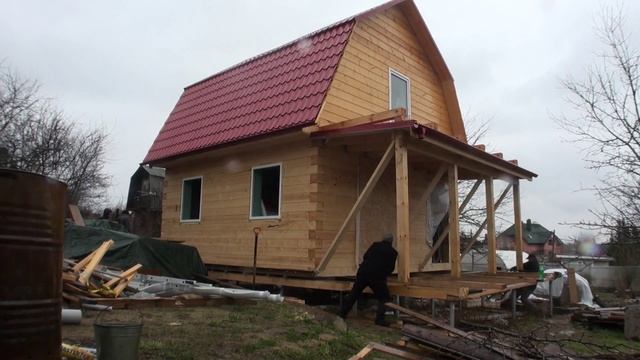Перенос дома из бруса 200*200 на 2 метра