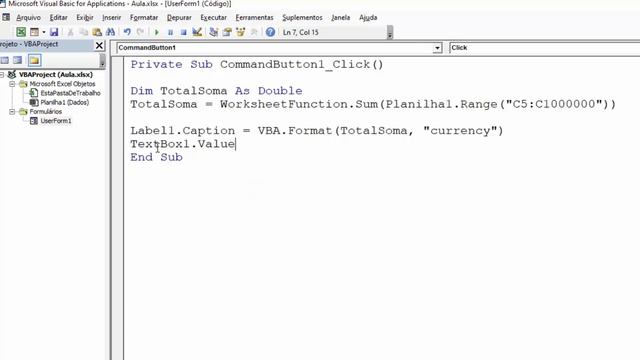 Soma em TEXTBOX LABEL MSGBOX e CÉLULA de Planilha Excel com Códigos VBA смотреть онлайн