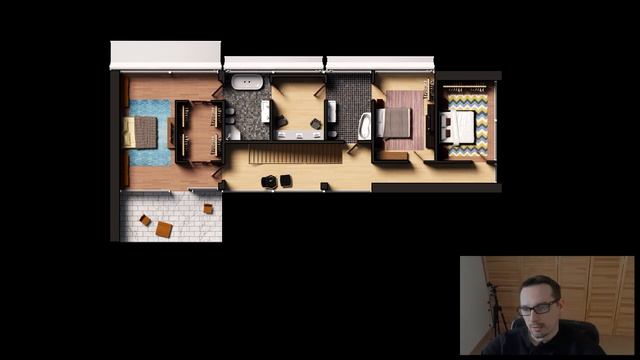 Двухэтажный дом с комнатой безопасности. смотреть онлайн