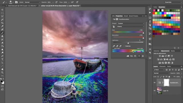 Photoshop Quick Tip: How to Change the Color of Grass смотреть онлайн