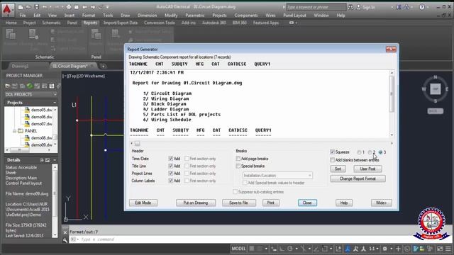 AutoCAD Electrical Bangla Tutorial Class - 20 How to use report tool in AutoCAD Electrical Version смотреть онлайн
