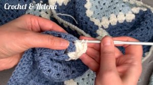 Плед из больших квадратов. Часть 2. Соединение квадратов в процессе вязания. Подробно для начинающи