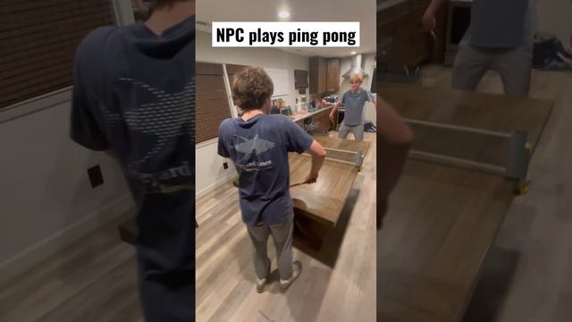 NPC plays ping pong #ytshort #trending