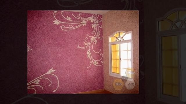 Жидкие обои Узоры на стене смотреть онлайн