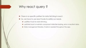 React Query Tutorial - 1 - Introduction