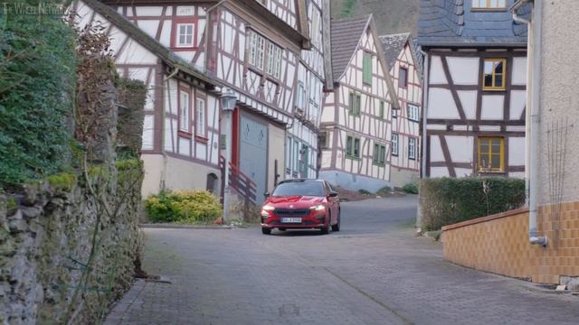 2024 Skoda Scala Monte Carlo  Velvet Red  Driving Interior Exterior