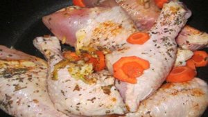 Куриные голени тушеные в мультиварке