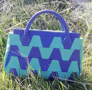 Модная, яркая сумка своими руками. Из кожи, эко-кожи. МК по пошиву. Handmade fashionable women bag.