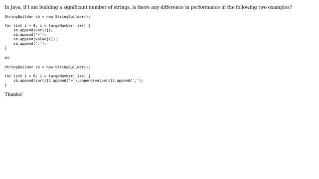 Software Engineering: Java performance of StringBuilder append chains (2 Solutions!!) смотреть онлайн