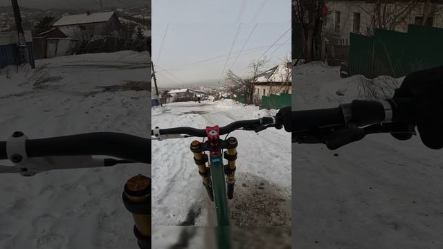 Скоростной спуск. Downhill.  #downhill #mtb