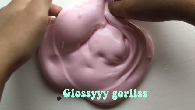THICC AND GLOSSY SLIME! no glue all needed :) (you still need glue but not glue all lol) смотреть онлайн