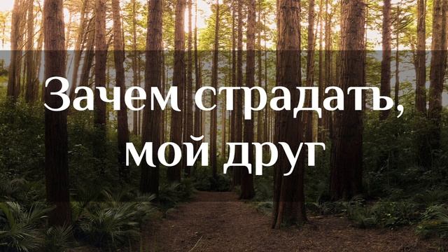 Очень красивая песня "Зачем страдать мой друг" Христианские песни