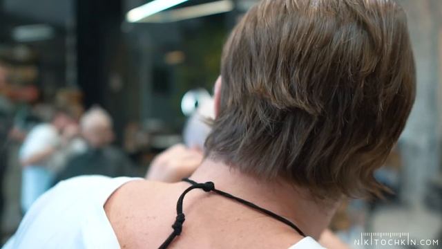 SHORT PIXIE HAIRCUT with bangs, haircut tutorial - NIKITOCHKIN