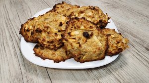 Десерт из ОВСЯНКИ и ЯБЛОК!  ПОЛЕЗНО, ВКУСНО и ПРОСТО! Без муки и сахара