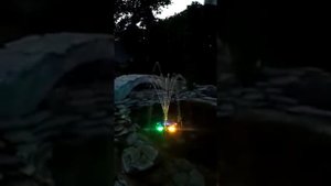Плавающий скиммер фонтан для пруда CSP-250 Grech / SunSun + подсветка CLD-302 GRECH SunSun