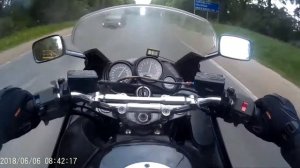 Kawasaki zzr 1100 1 поездка на работу