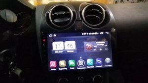 Nissan Qashqai J10 установка магнитолы 2/16Гб Unison 9HL