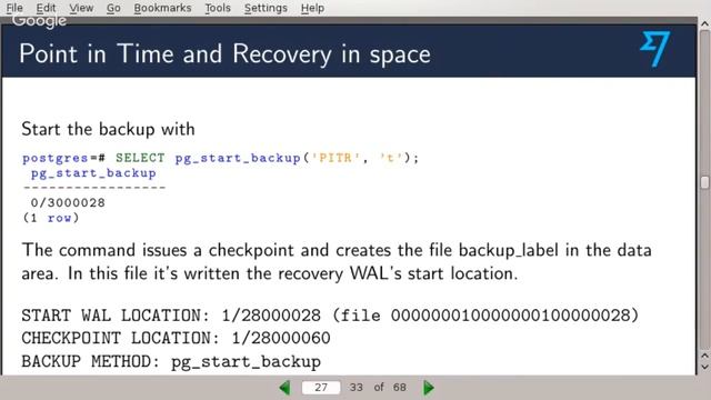 Backup e recovery con PostgreSQL смотреть онлайн