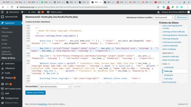 Modifier le footer (Copyright) du thème WordPress ColorMag смотреть онлайн