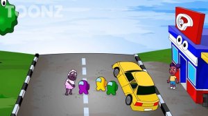 AMANDA THE ADVENTURER vs. AMONG US Crewmates | WOOLIE | Toonz Funny Animation