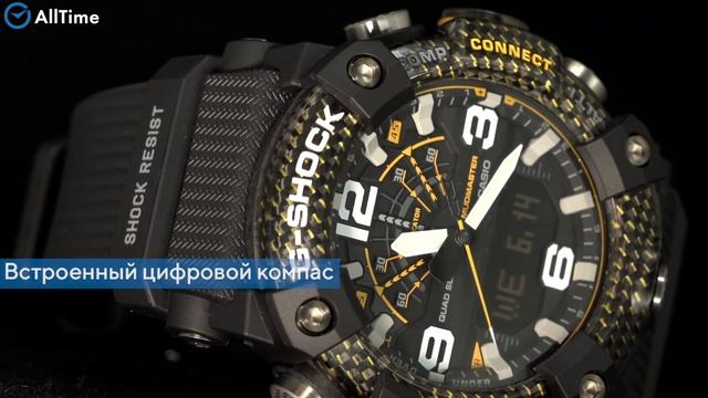 Обзор часов Casio G-SHOCK GG-B100Y-1A с хронографом. Японские умные наручные часы. Alltime смотреть онлайн