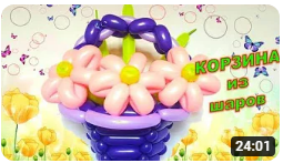 Корзинка из шаров. Мастер класс. Как сделать. Basket of balloons. Balloons. DIY. Hand made. How make