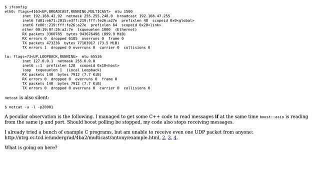 Unix & Linux: UDP multicast client over ipv6 смотреть онлайн