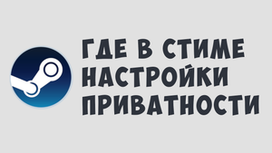 ГДЕ В СТИМЕ НАСТРОЙКИ ПРИВАТНОСТИ