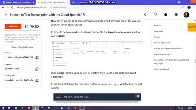 Speech to Text Transcription with the Cloud Speech API [GSP048] | Qwiklabs | Google Cloud Platform смотреть онлайн