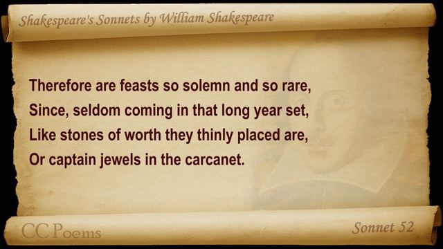 Sonnet 052 by William Shakespeare смотреть онлайн