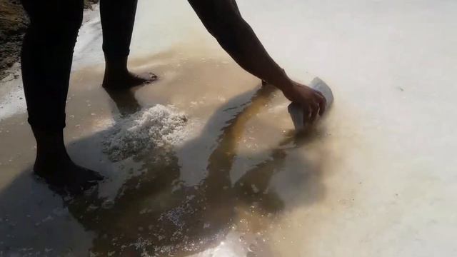 How to mine salt naturally in Ghana 🇬🇭 Ada, West Africa | natural salt quarry|