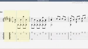 Guitar TAB - Matteo Carcassi : Pastorale | Tutorial Sheet Lesson #iMn