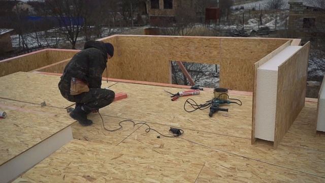 Проект дома из сип панелей в стиле Хайтек, с. Урожайное, симферопольский район, Крым