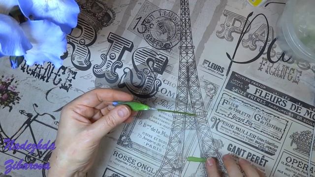 Ирис из фоамирана и холодного фарфора мастер класс (2 часть) смотреть онлайн