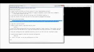 HPswitch2620 fresh configuration or restore from backup